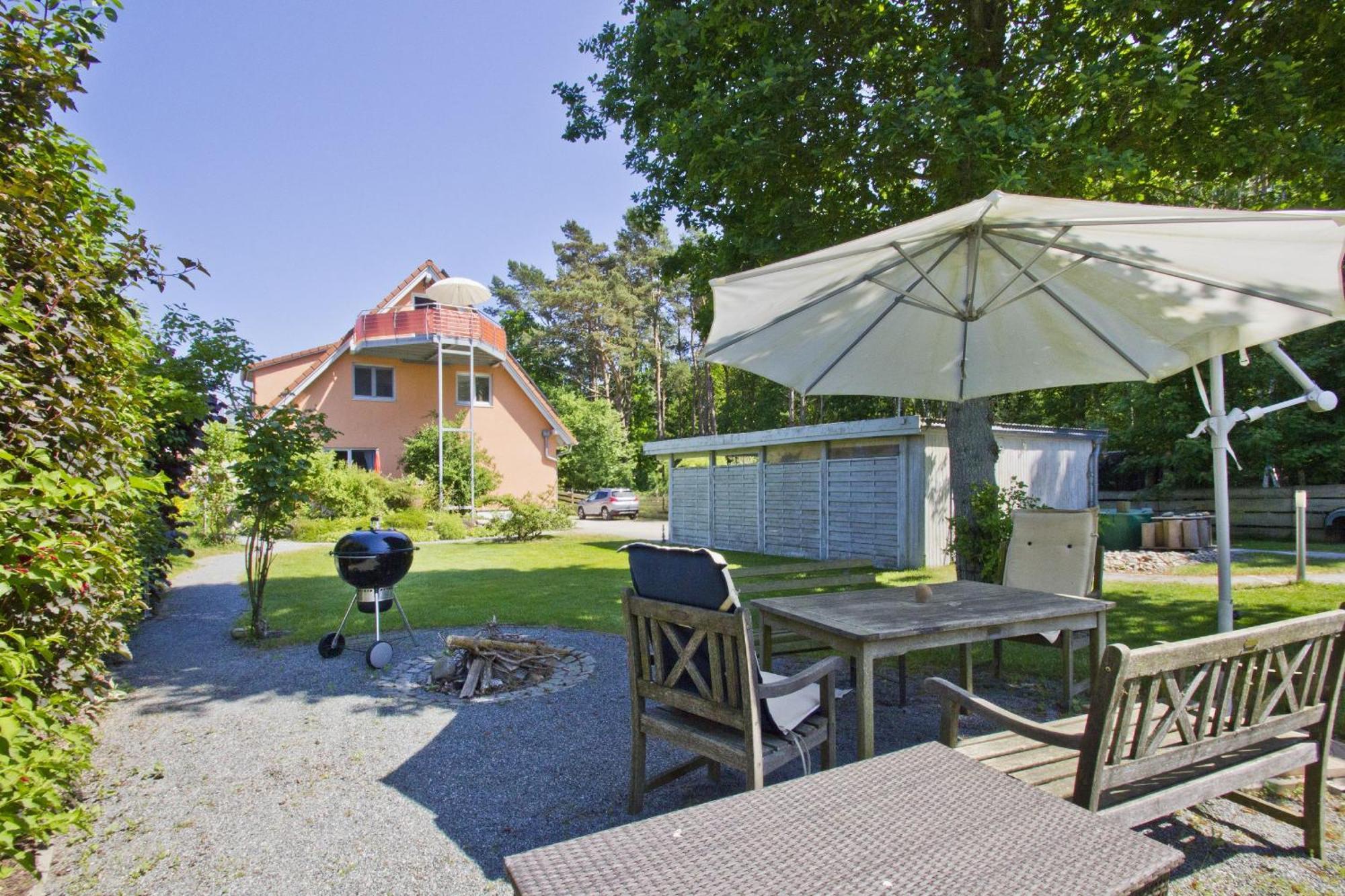 Fewo Am Wald Fewo 03 - Balkon, Gartennutzung, Sauna Glowe Eksteriør bilde